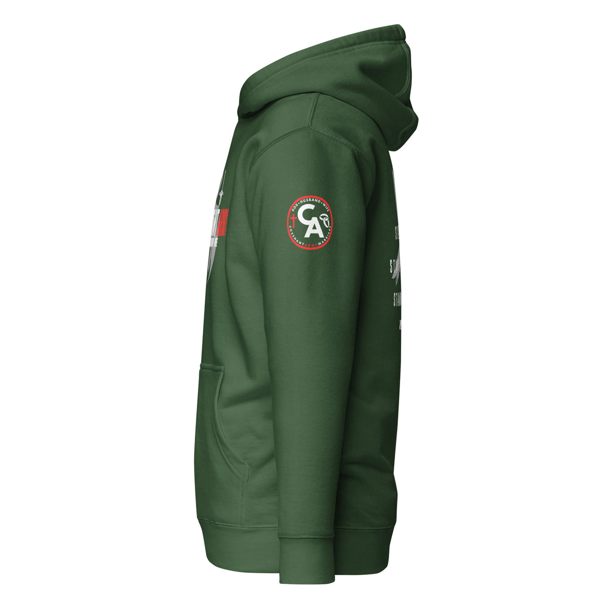 Covenant Army Marriage Hoodie – Forest Green Left