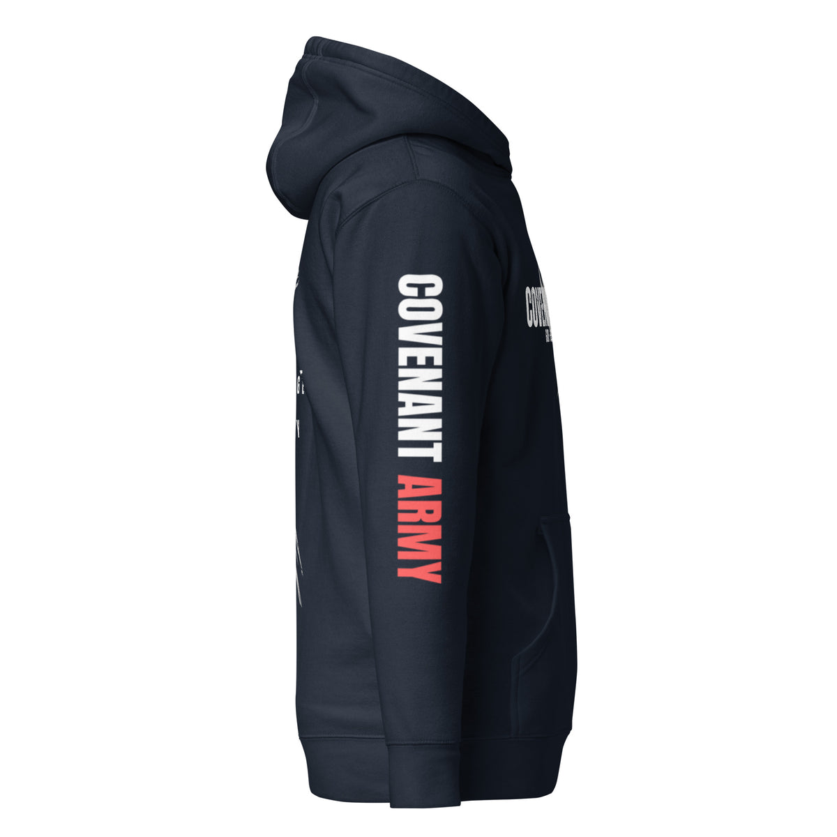 Covenant Army Marriage Hoodie – Navy Blazer Right