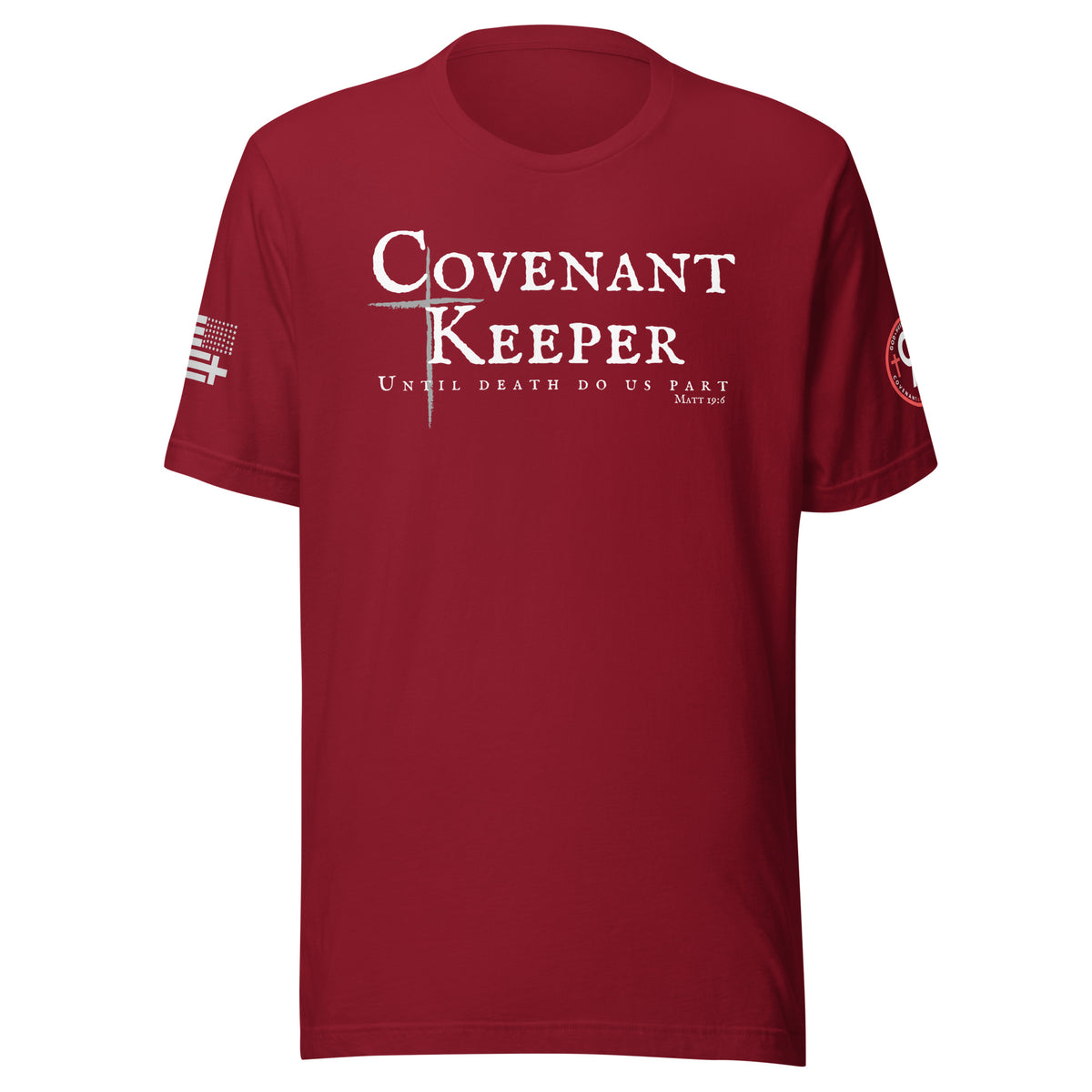 Covenant Keepers Tee – Cardinal Front