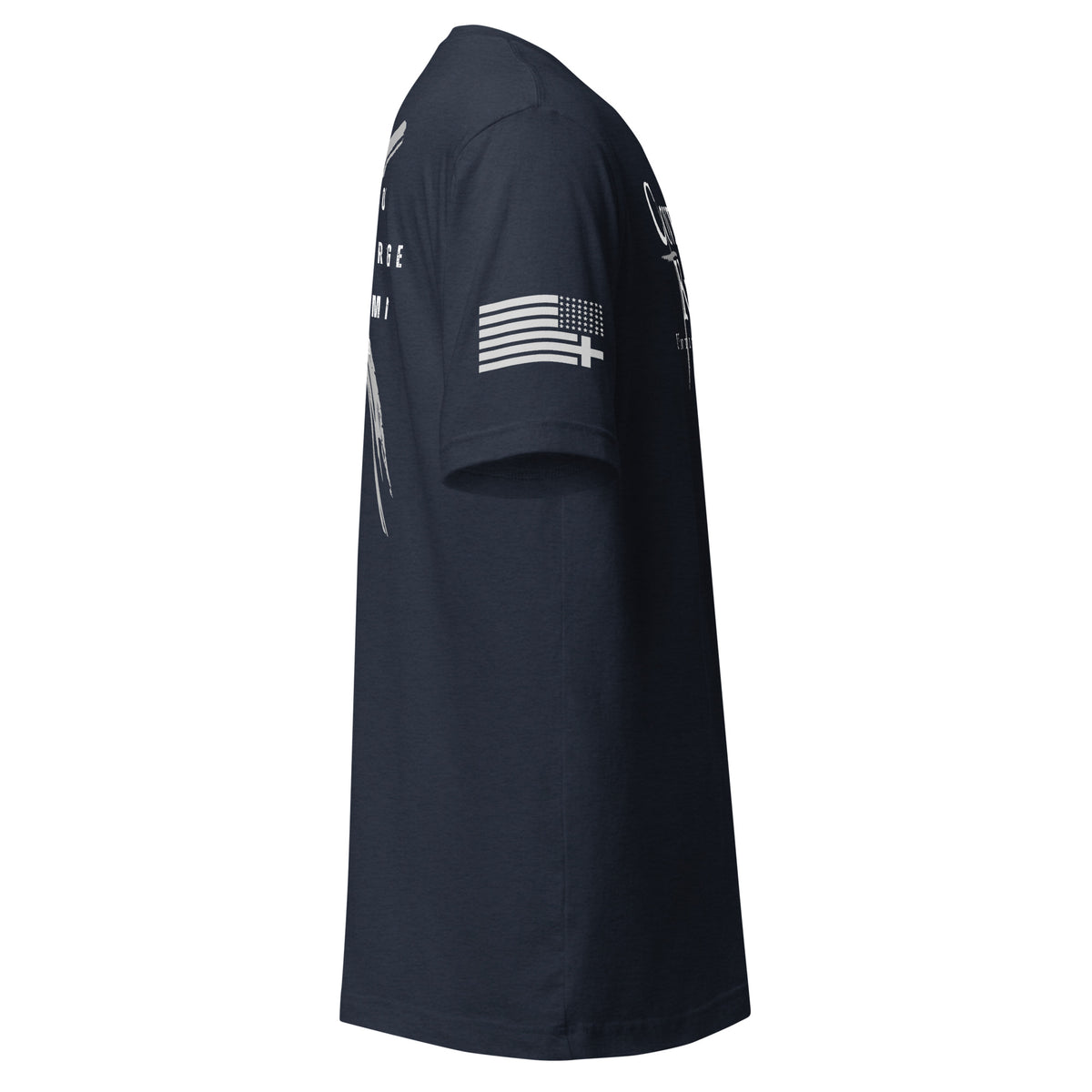Covenant Keepers Tee – Heather Navy Right