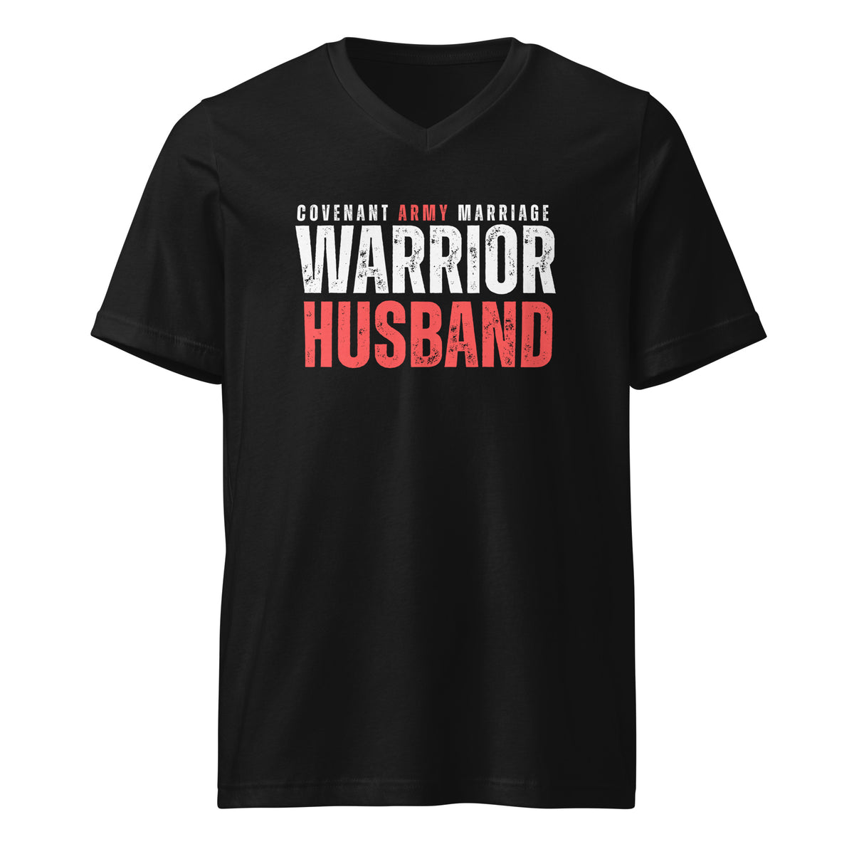 Warrior Husband V-Neck – Black Front