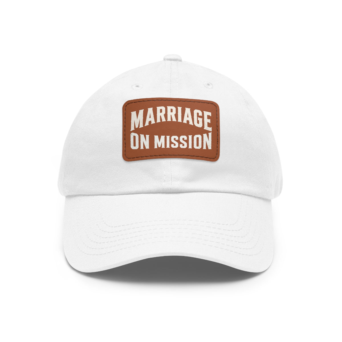 Marriage On Mission - Leather Patch Dad Hat