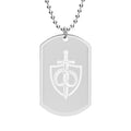 Covenant Army Marriage Dog Tag Necklace — Engraved Military-Style Pendant