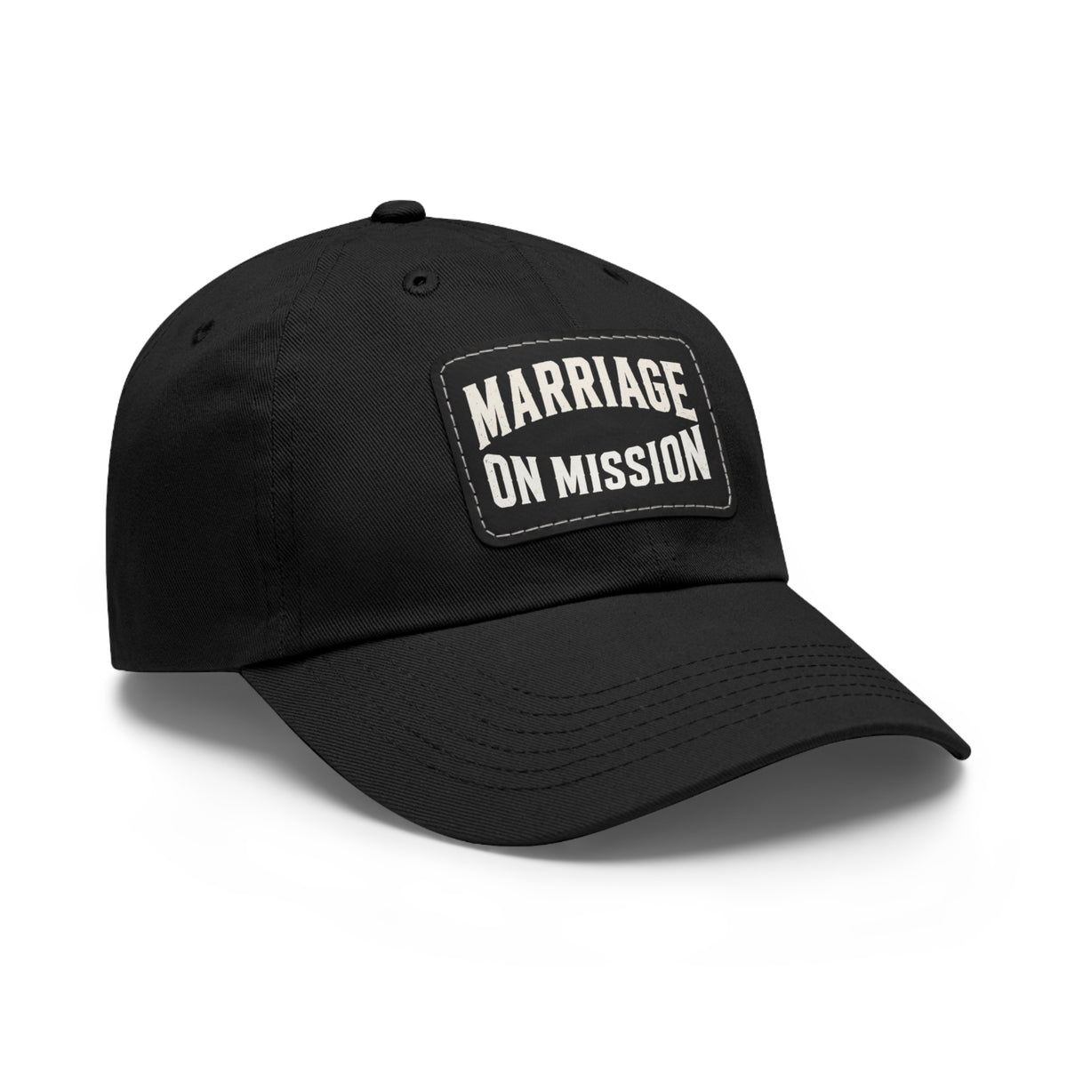 Marriage On Mission - Leather Patch Dad Hat