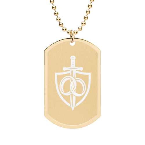 Covenant Army Marriage Dog Tag Necklace — Engraved Military-Style Pendant