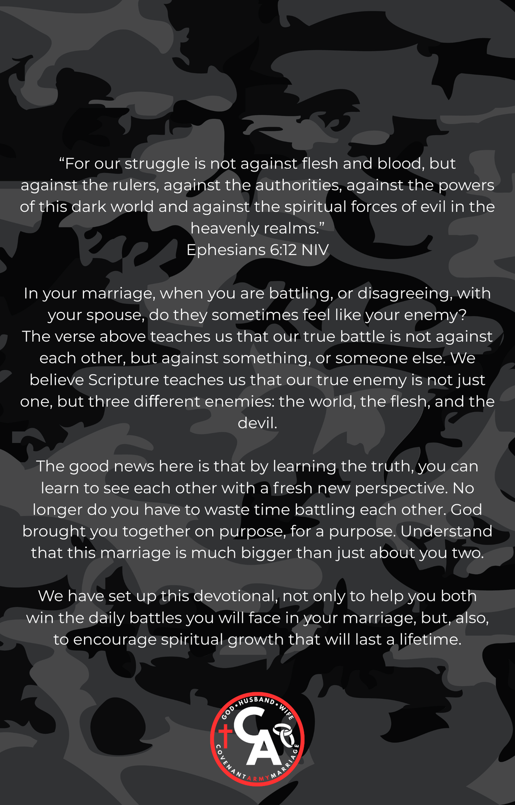Covenant Army Marriage - 40 Day Marriage Devotional (PDF Download)