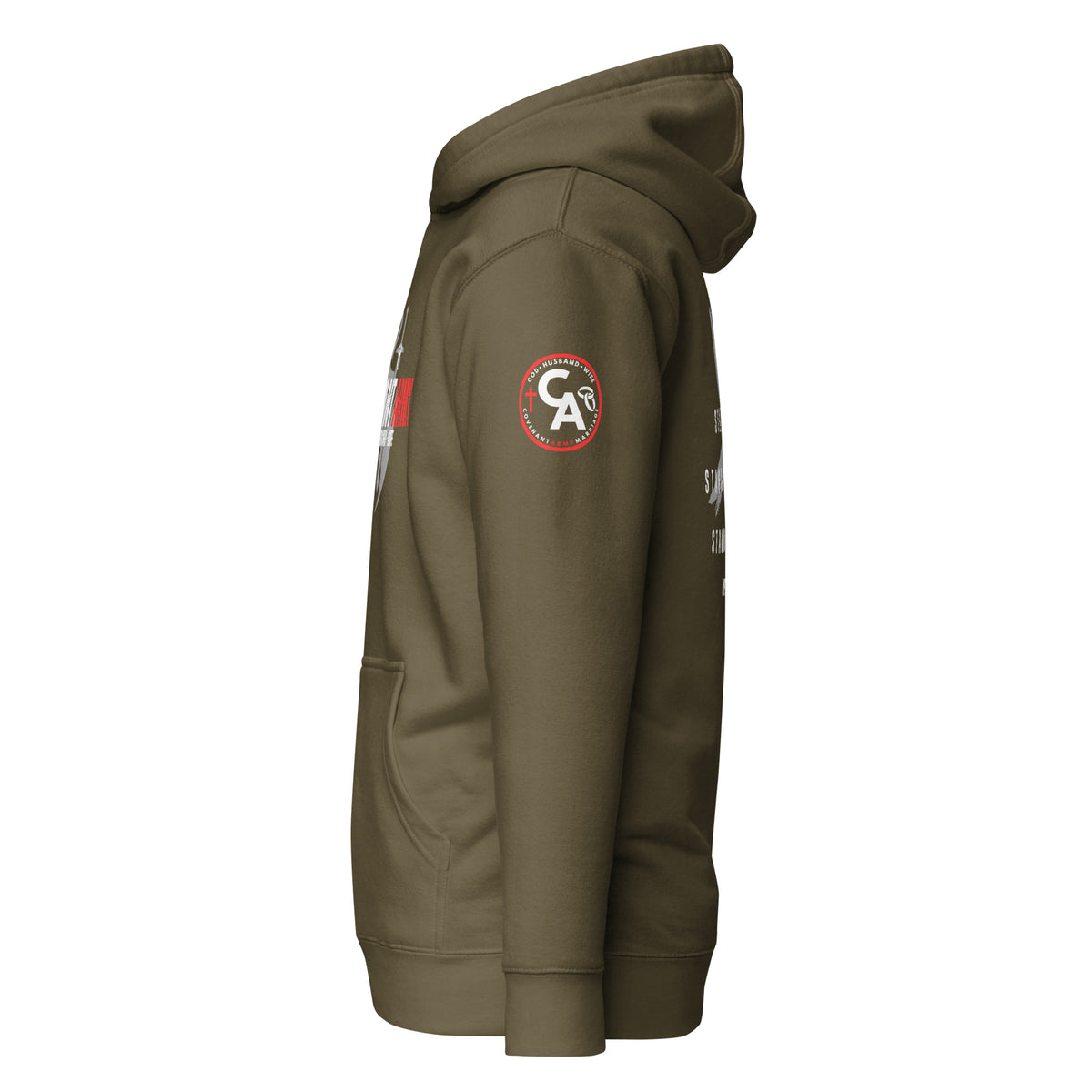 Covenant Army Marriage Hoodie – Military Green Left
