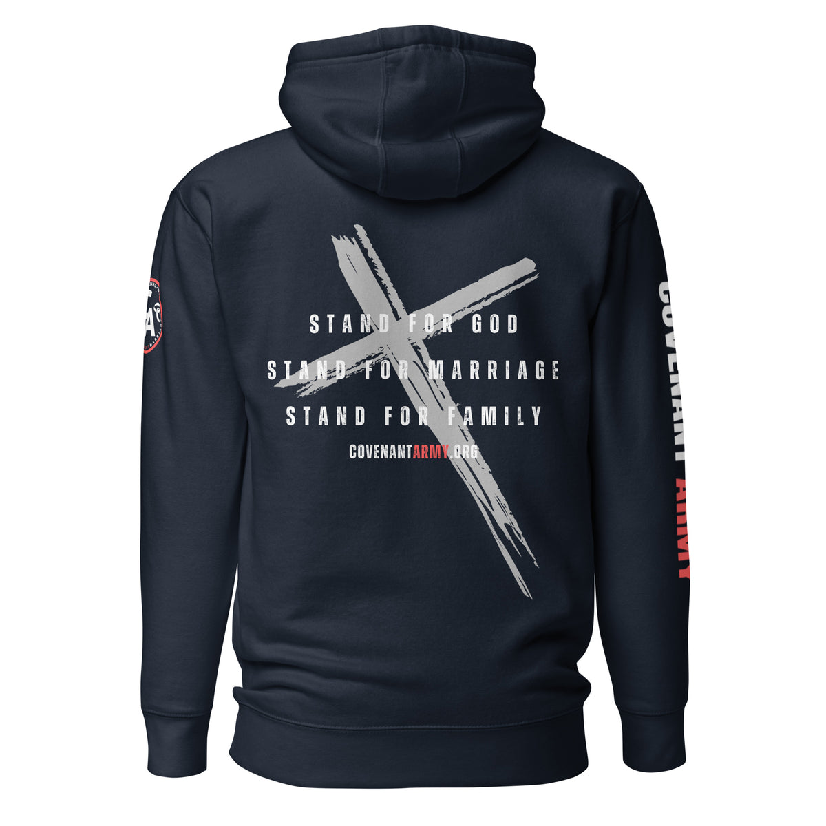 Covenant Army Marriage Hoodie – Navy Blazer Back