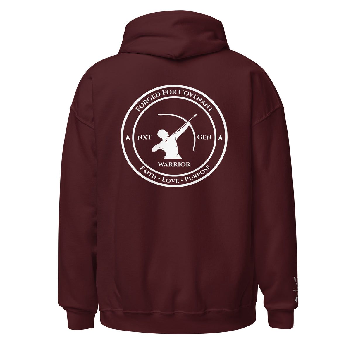 NXT GEN Warrior Hoodie – Maroon Back
