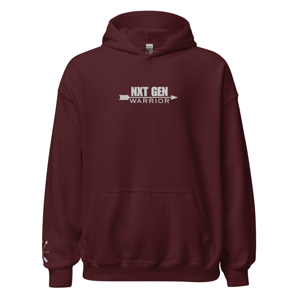 NXT GEN Warrior Hoodie – Maroon Front