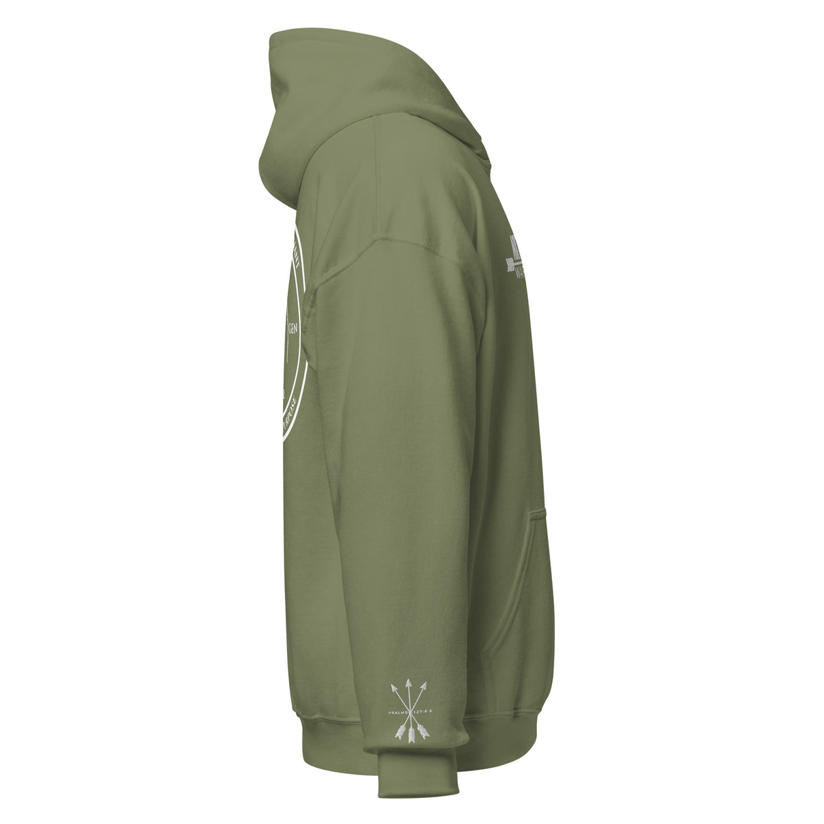 NXT GEN Warrior Hoodie – Military Green Right