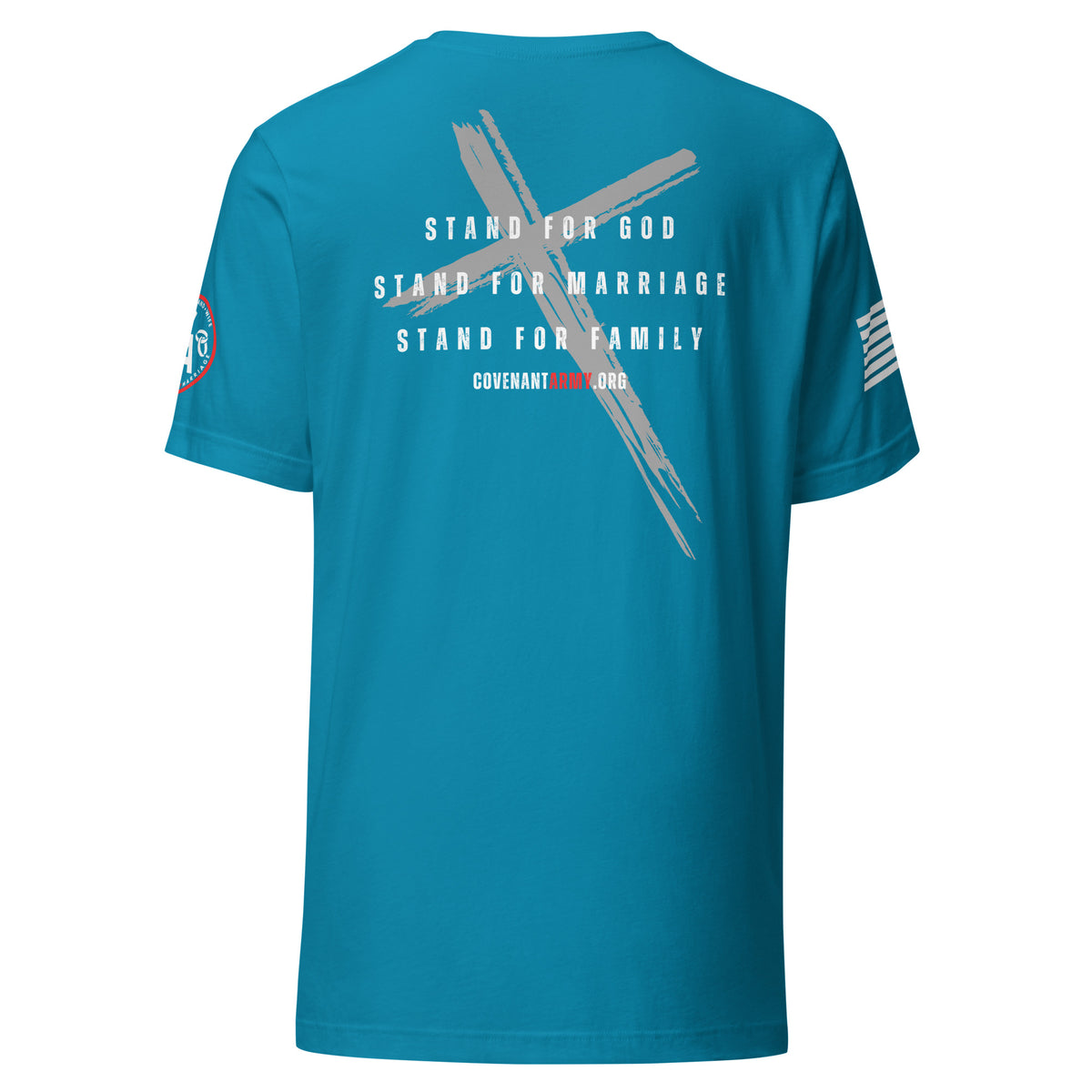 Covenant Keepers Tee – Aqua Back