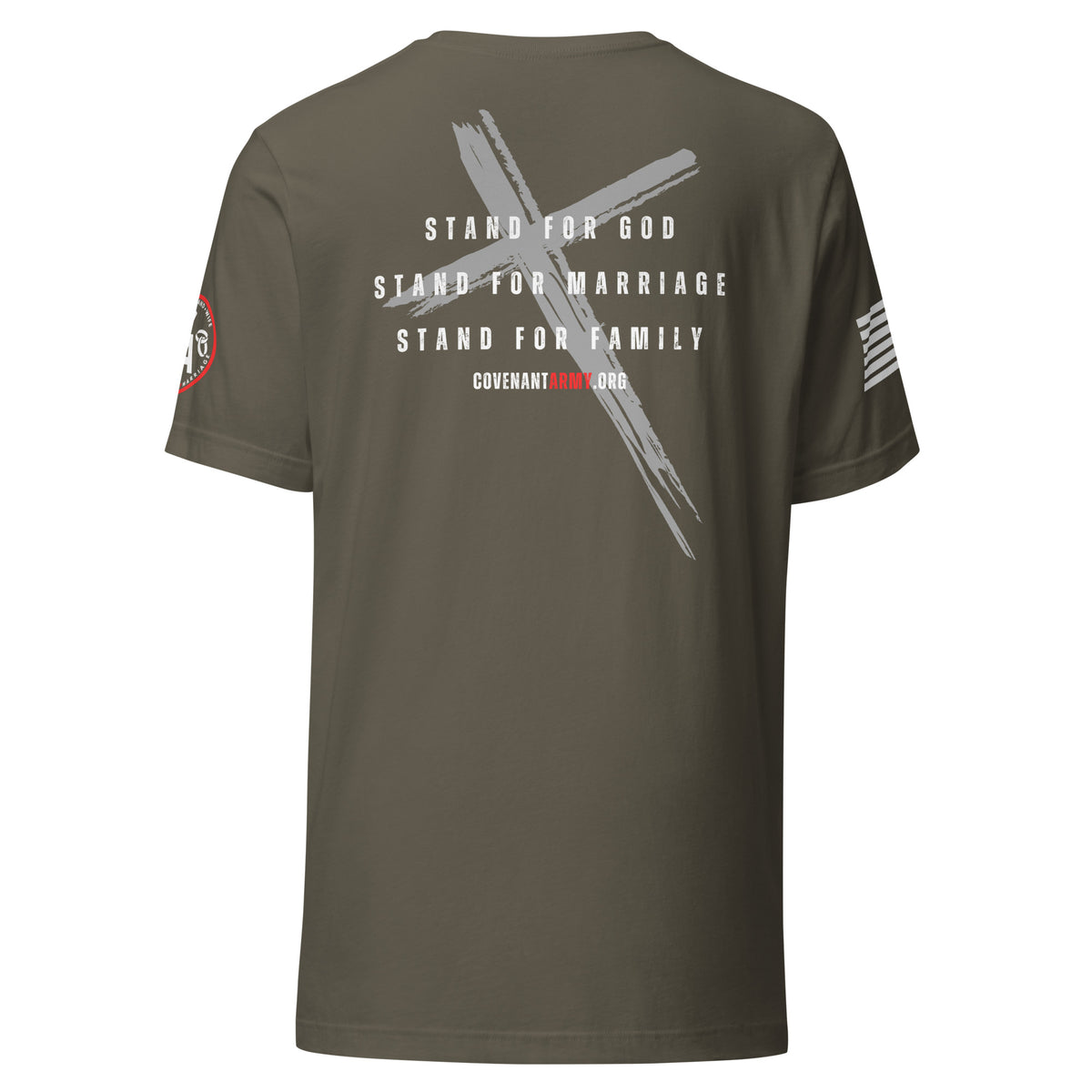 Covenant Keepers Tee – Army Back