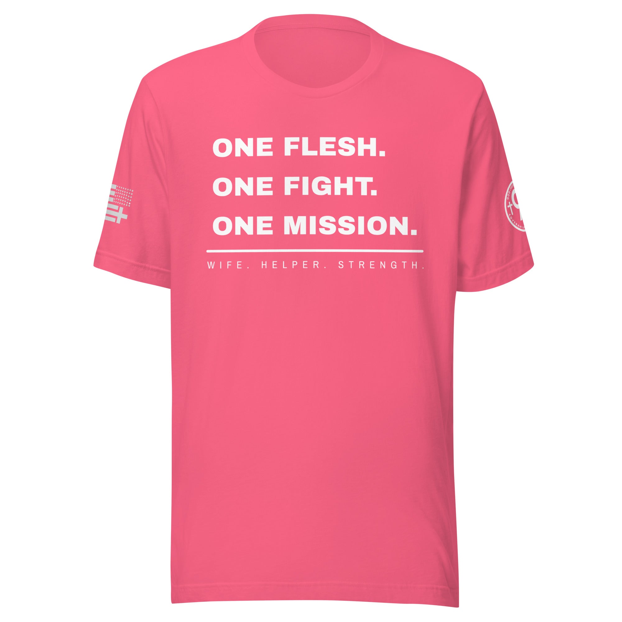 Warrior Wife - One Flesh. One Fight. One Mission. – Charity Pink Front