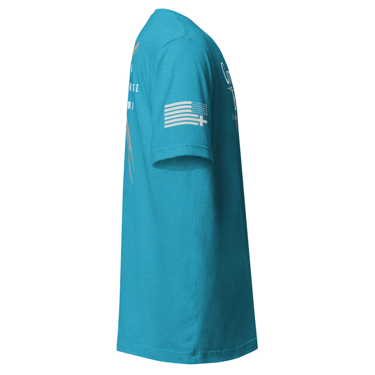 Covenant Keepers Tee – Heather Aqua Right