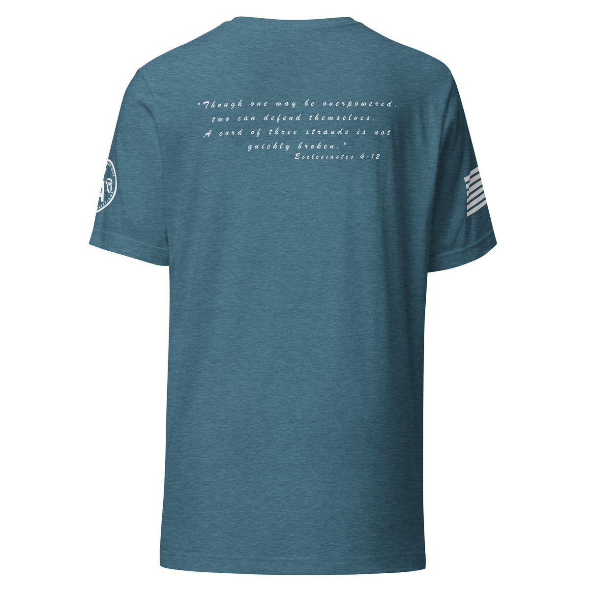 Warrior Wife - One Flesh. One Fight. One Mission. – Heather Deep Teal Back
