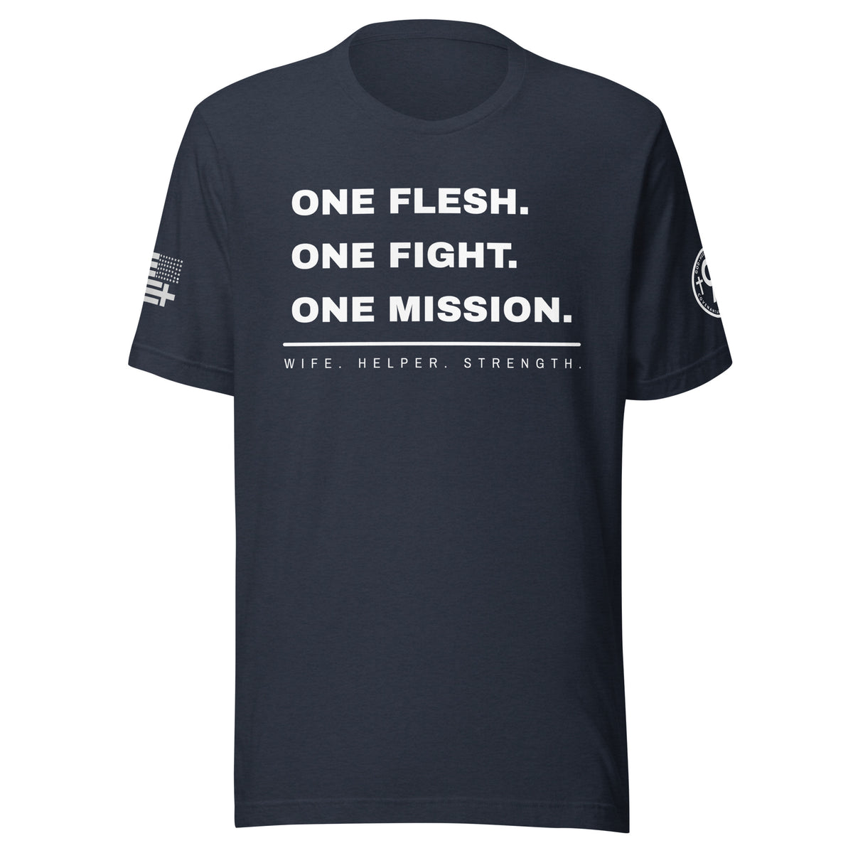 Warrior Wife - One Flesh. One Fight. One Mission. – Heather Navy Front
