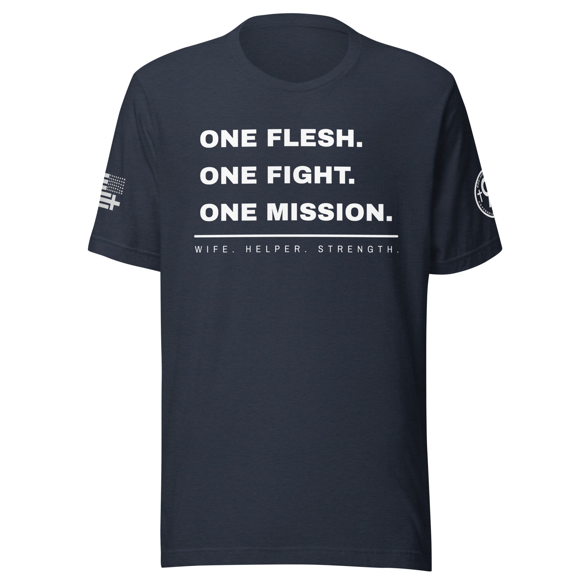 Warrior Wife - One Flesh. One Fight. One Mission. – Heather Navy Front