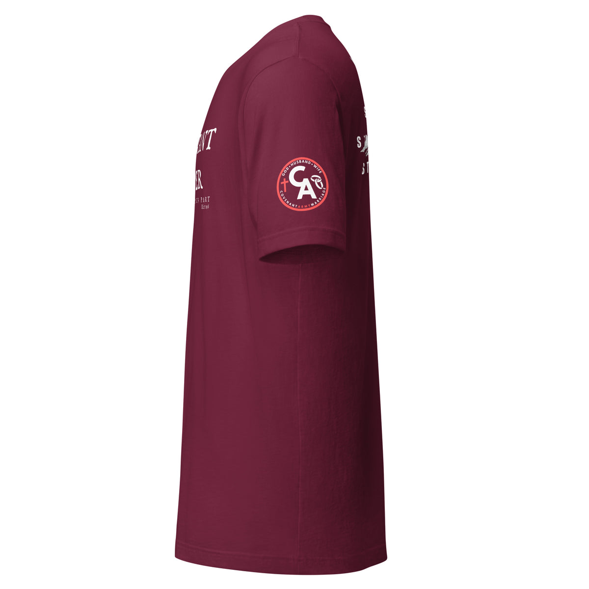 Covenant Keepers Tee – Maroon Left