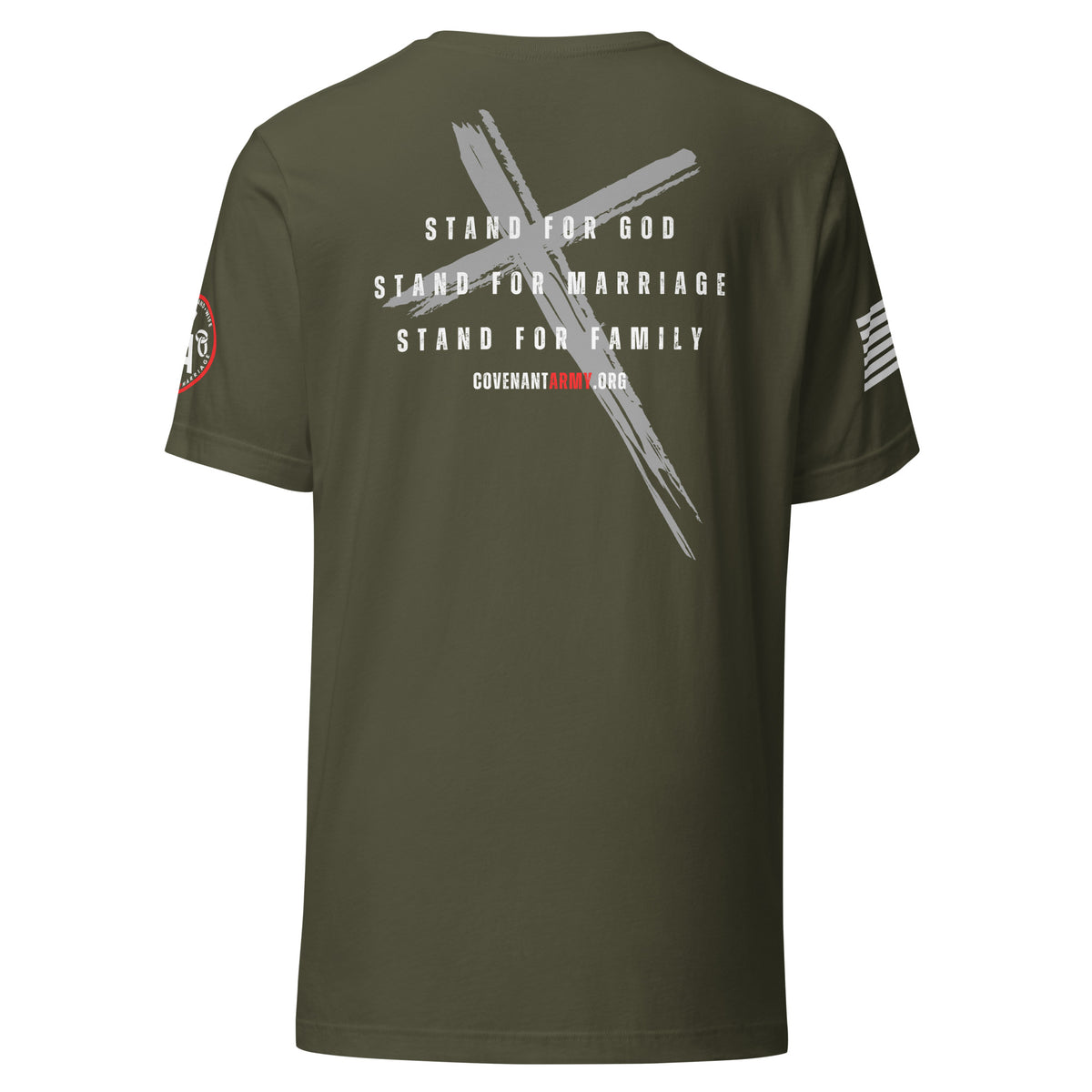 Covenant Keepers Tee – Military Green Back