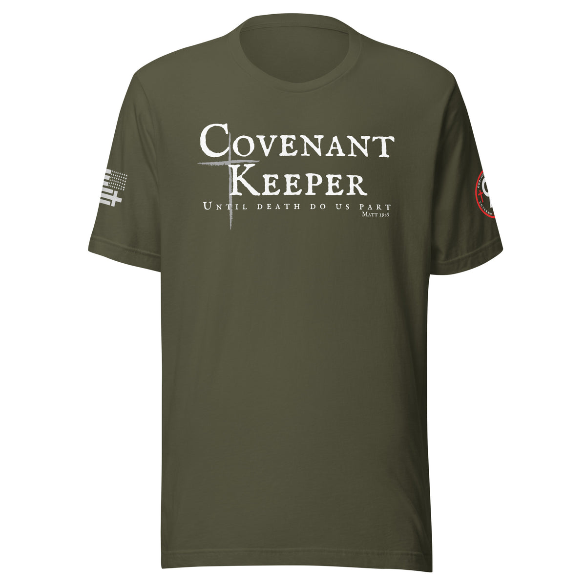 Covenant Keepers Tee – Military Green Front
