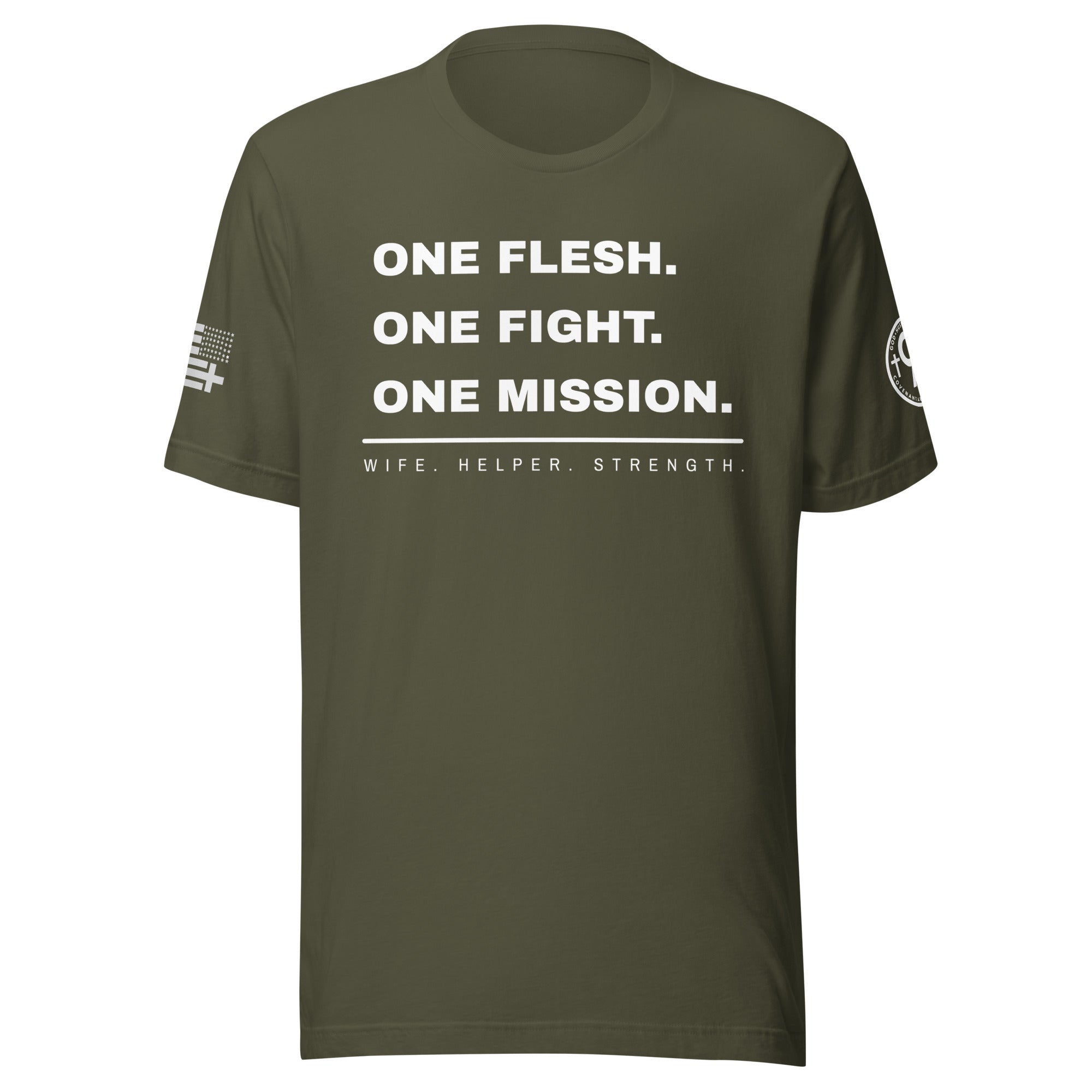 Warrior Wife - One Flesh. One Fight. One Mission. – Military Green Front