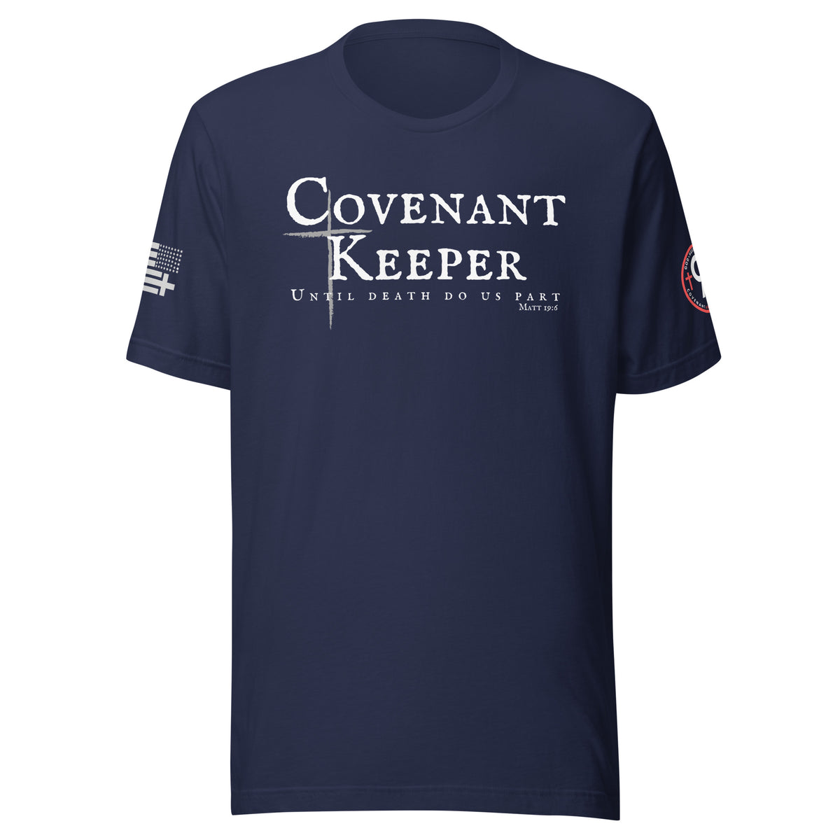 Covenant Keepers Tee – Navy Front