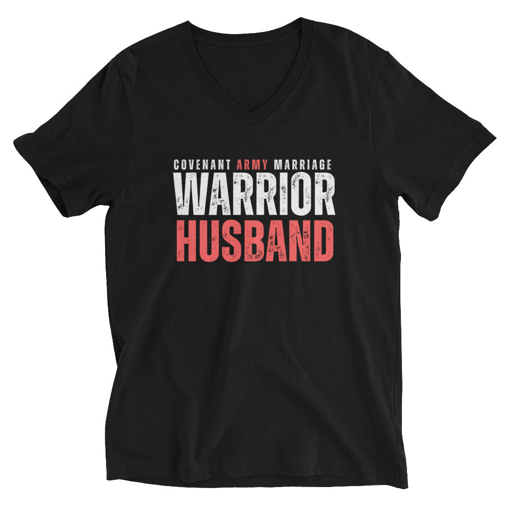 Warrior Husband V-Neck – Black Front