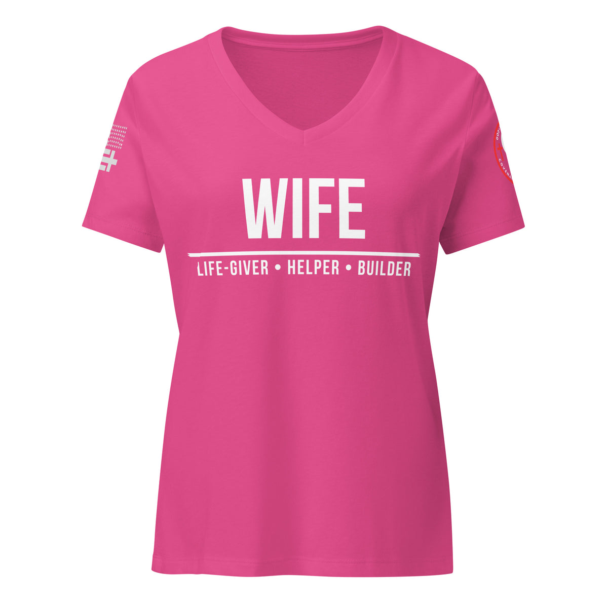 Covenant Army Marriage Wife Tee – Berry Front